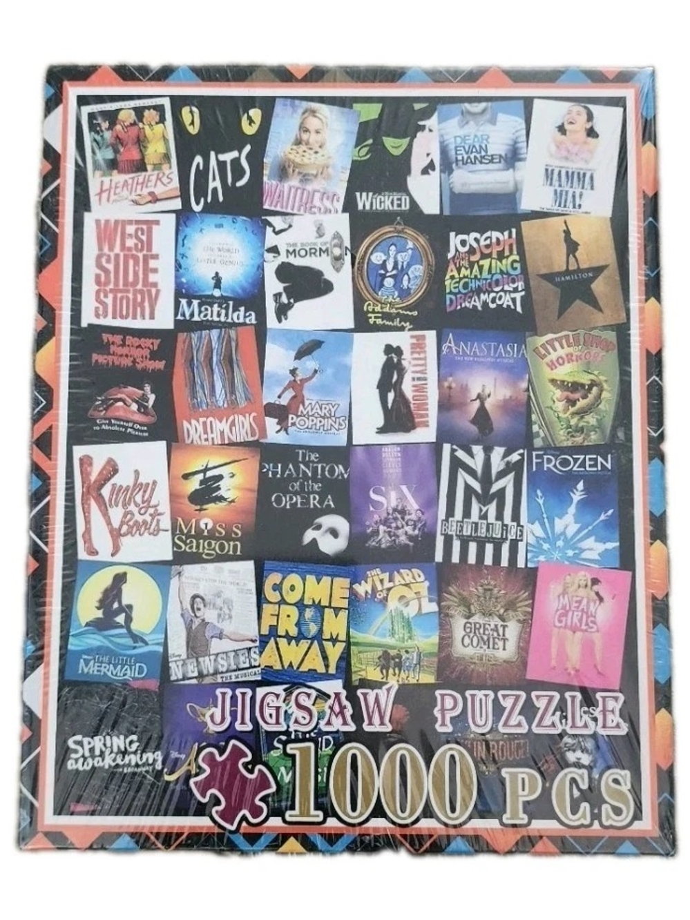 Broadway Musicals 1000 Piece Puzzle Wicked Hamilton More DCBA New Sealed